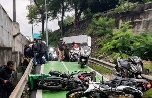 JKR siasat punca penunggang terbabas di laluan motosikal Lebuhraya Persekutuan